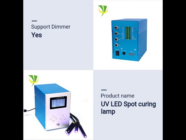 vídeos da empresa sobre UV spot light to dry UV adhesive