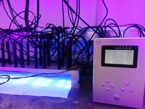 vídeos da empresa sobre UV spot light to dry UV adhesive