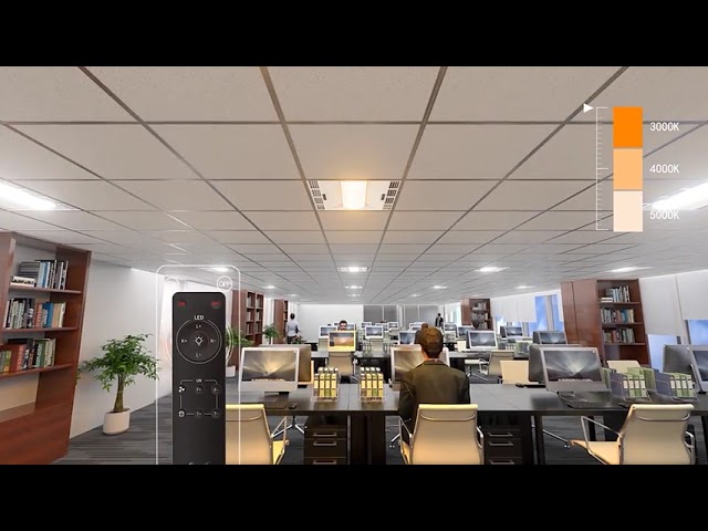 vídeos da empresa sobre 254nm Ceiling LED Panel Light 135W Disinfection Air Circulation
