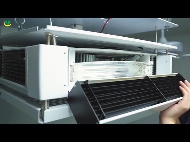 vídeos da empresa sobre Man-Machine Coexistence Infrared Remote Control UVC Disinfection Air Purifier with uv light