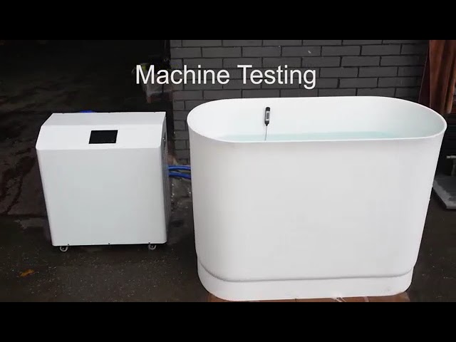 vídeos da empresa sobre Commercial Grade Huge Cooling Capacity High Efficiency Ice Bath Chiller 2HP for Cold Shower